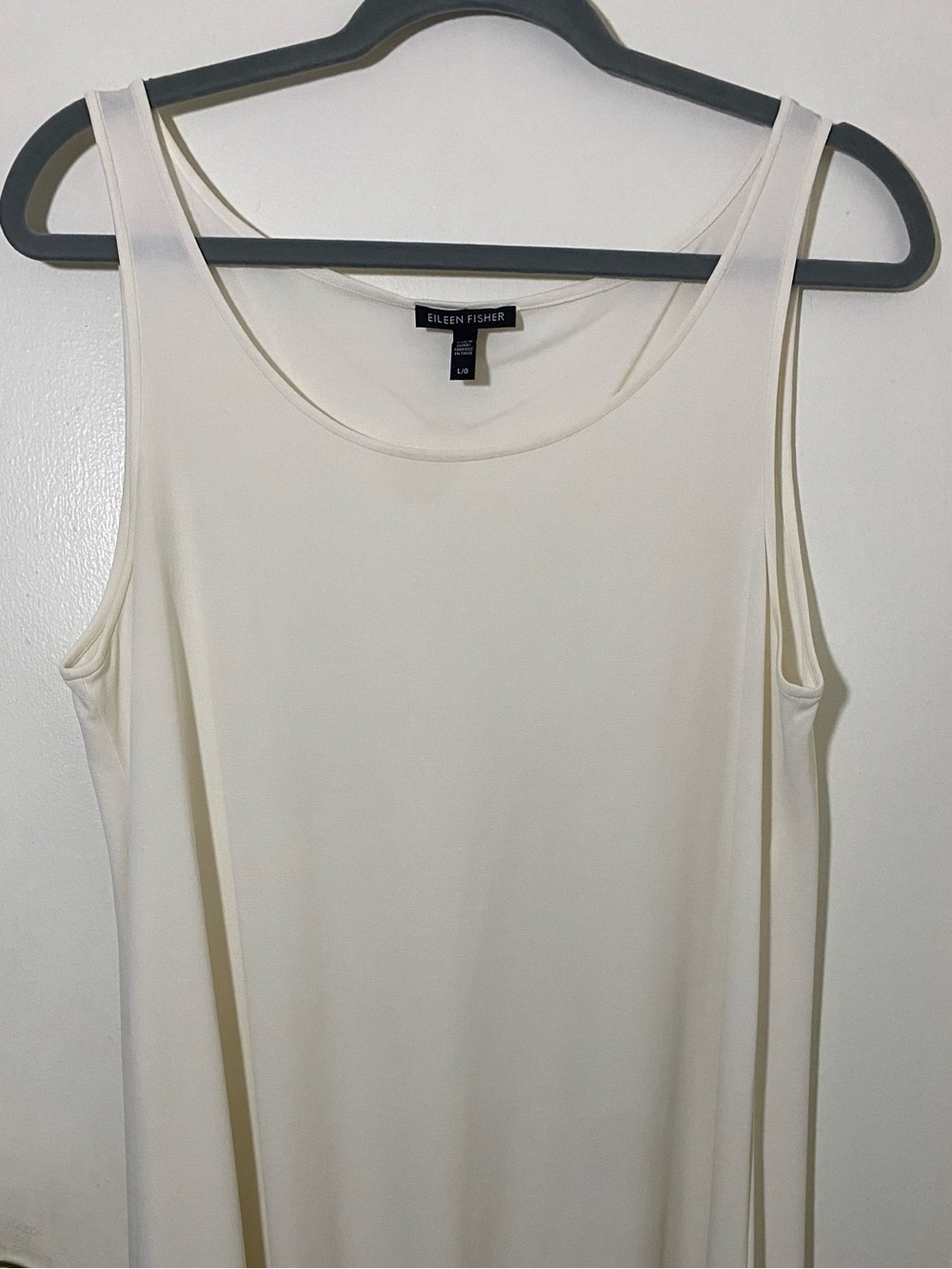 Eileen Fisher Cream Scoop Neck Tank Top